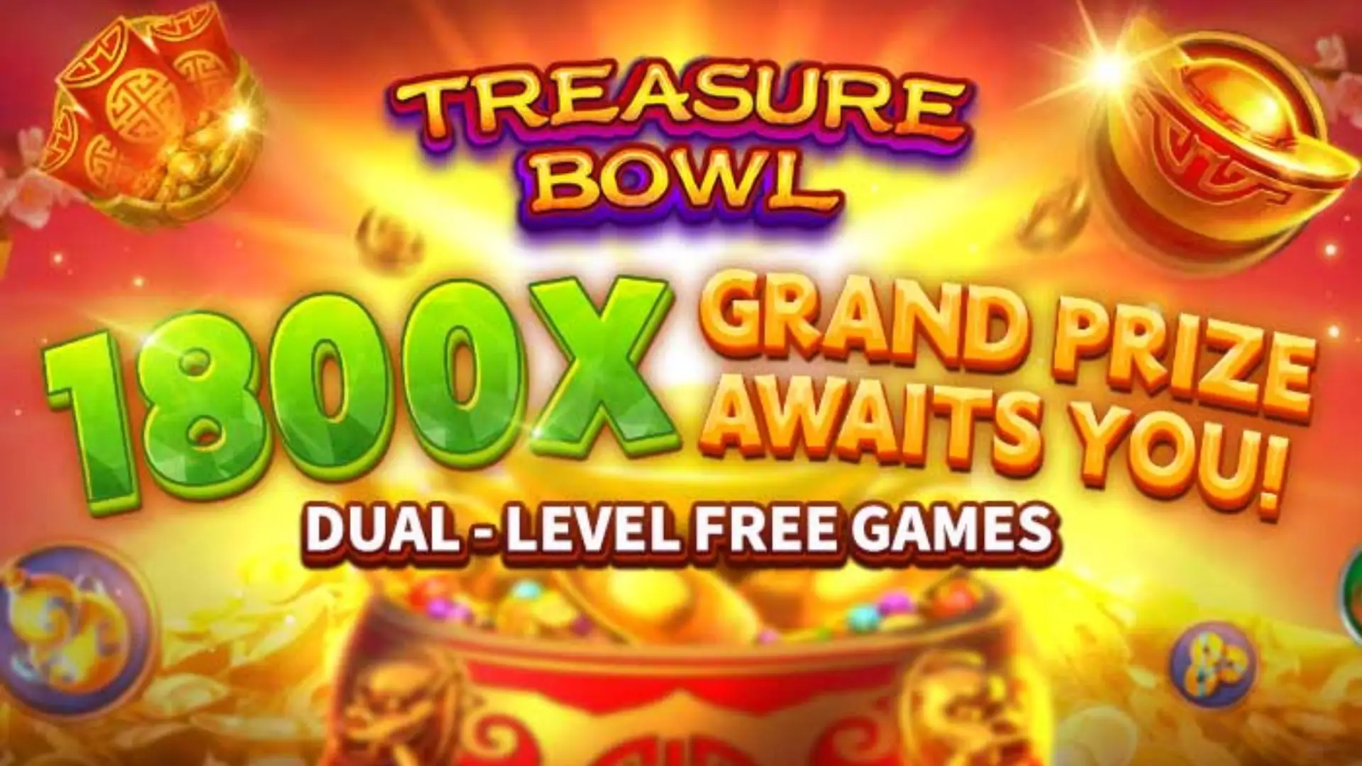 Multiplicadores Treasure Bowl 78ww - 7777x Máximo com Tigela Dourada